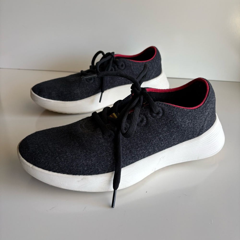 Allbirds Limited Edition Men’s Wool Runners Charcoal Sneakers Size 9.5 - Picture 4 of 10